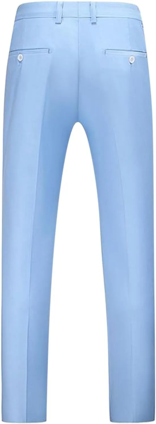 RTRDE Men's Pants Dress Pants Slim Fit Solid Color Skinny Trousers Casual Business Wedding Suit Pants, 31-40
