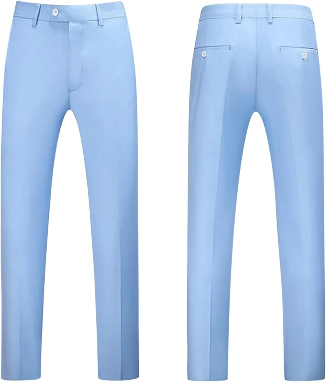 RTRDE Men's Pants Dress Pants Slim Fit Solid Color Skinny Trousers Casual Business Wedding Suit Pants, 31-40