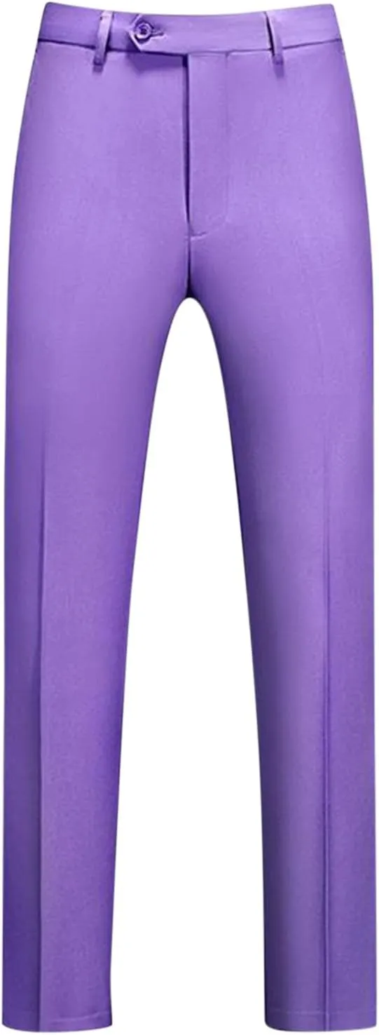 RTRDE Men's Pants Dress Pants Slim Fit Solid Color Skinny Trousers Casual Business Wedding Suit Pants, 31-40