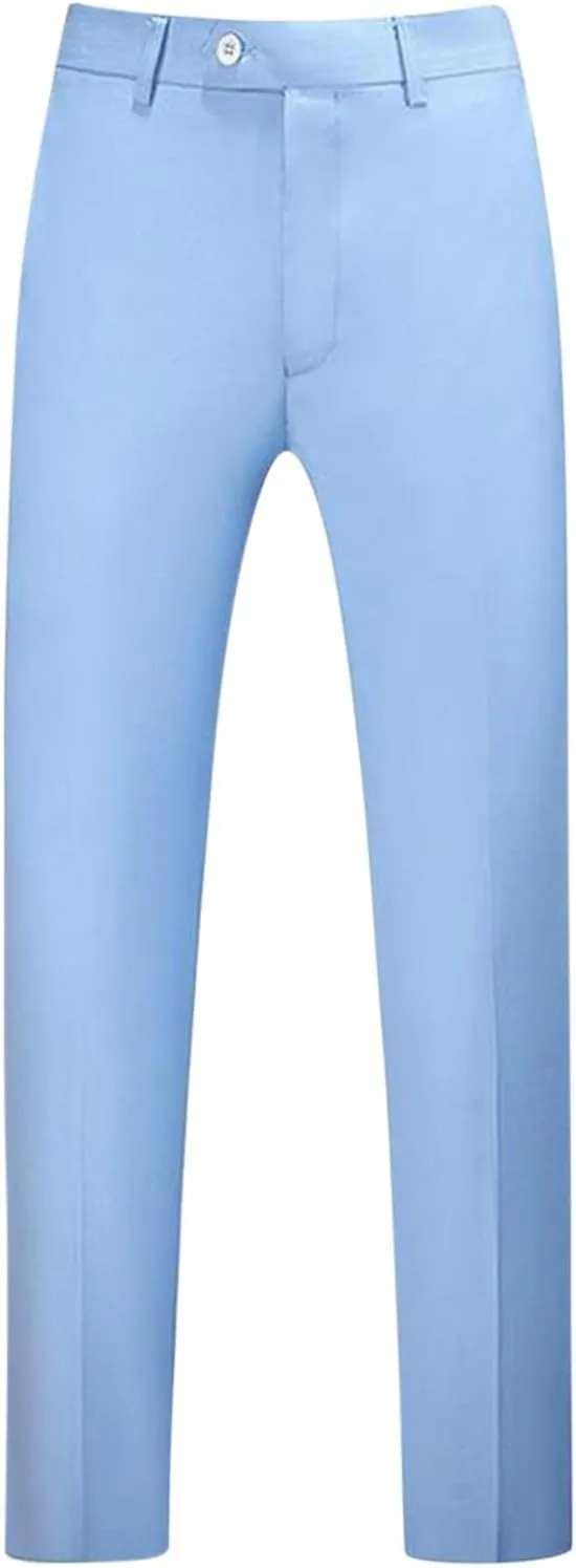 RTRDE Men's Pants Dress Pants Slim Fit Solid Color Skinny Trousers Casual Business Wedding Suit Pants, 31-40