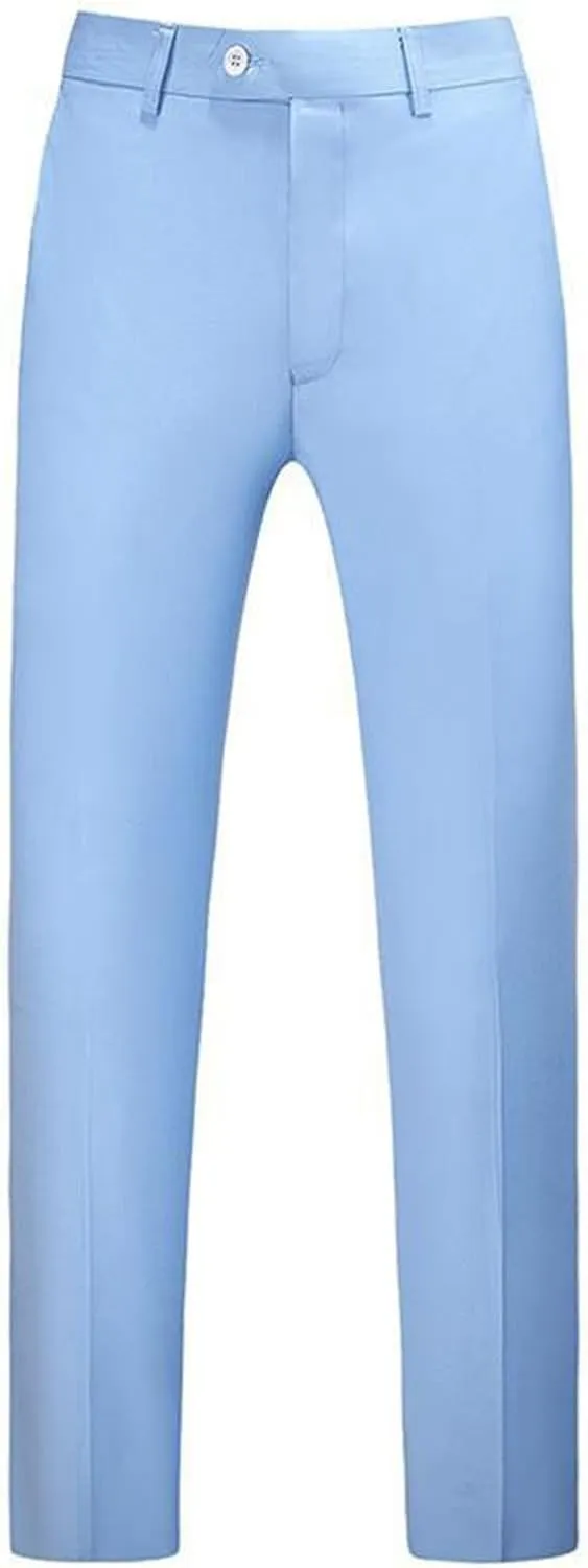 RTRDE Men's Pants Dress Pants Slim Fit Solid Color Skinny Trousers Casual Business Wedding Suit Pants, 31-40