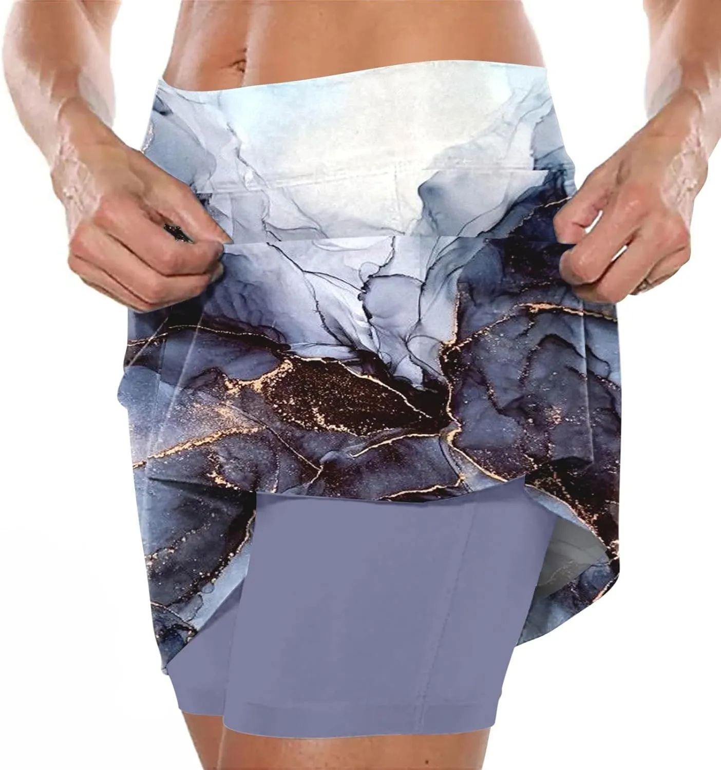 Skorts for Woman High Wasited Athletic Skirt with Shorts Underneath Plus Size Sports Pants Tennis Golf Workout Skirts