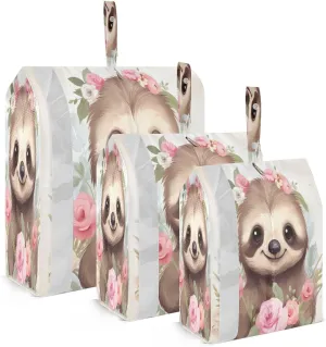 Sloth Packing Cubes for Travel 3 Set Travel Packing Cubes Luggage Organizers for Travel