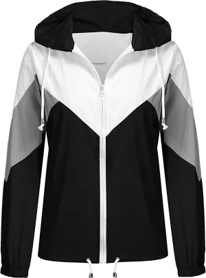 SoTeer Women's Waterproof Rain Jackets Lightweight Hooded Windbreaker Packable Active Outdoor Raincoat