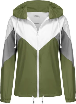 SoTeer Women's Waterproof Rain Jackets Lightweight Hooded Windbreaker Packable Active Outdoor Raincoat