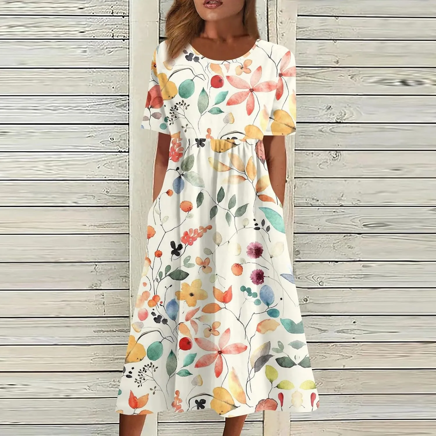 Spring Dresses for Women 2025 Womens Summer Dresses Casual Floral Print Dresses for Women Boho