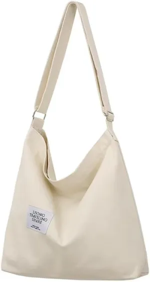 Stylish Women's Casual Canvas Shoulder Bag  Spacious, Versatile, and Fashionable Multiple Color Options for Everyday Chic