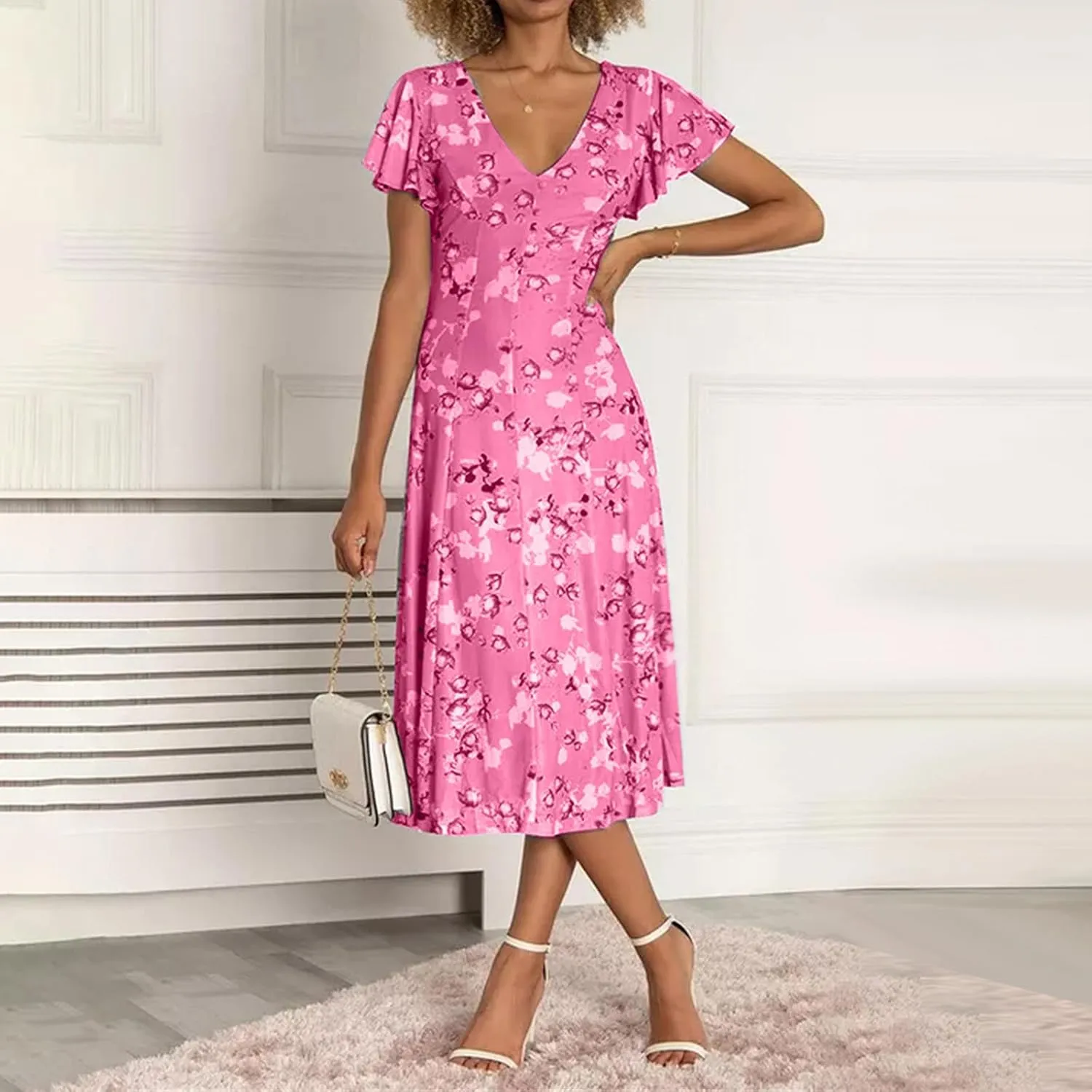 Summer Dresses for Women 2025 Chiffon Dress Dresses for Women Spring Summer Casual Swing Fitted