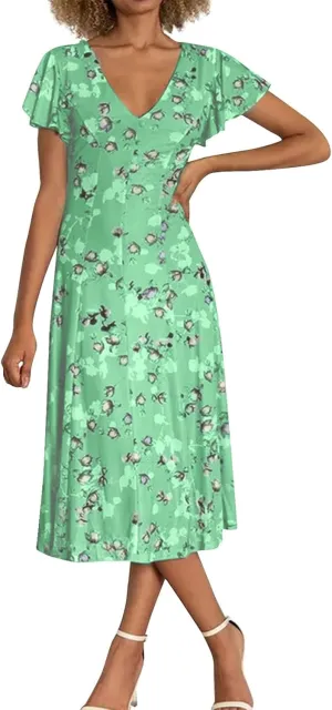 Summer Dresses for Women 2025 Dresses for Women 2025 Casual Spring Maxi Dress Floral Print