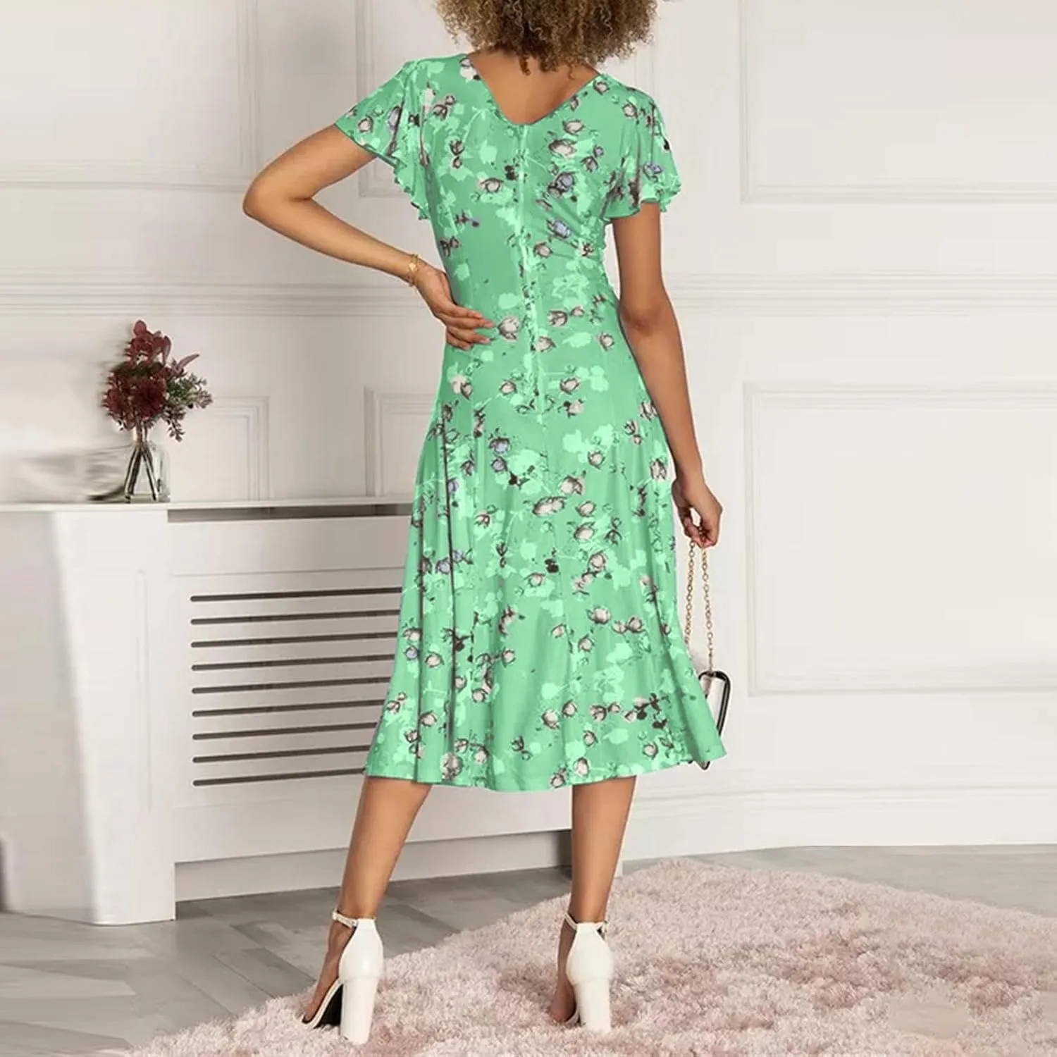 Summer Dresses for Women 2025 Dresses for Women 2025 Casual Spring Maxi Dress Floral Print