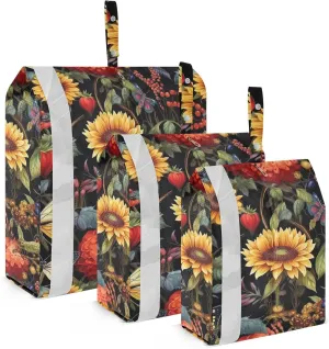 Sunflower Butterflies Packing Cubes for Travel 3 Set Compression Bags Luggage Cubes for Travel Essentials
