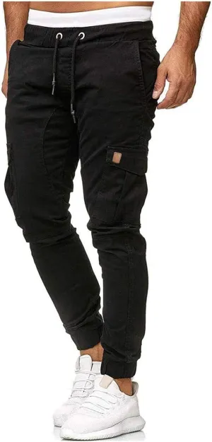Sweatpants for Men Loose Fit Dress Pants for Men Stretch Waist Match Mens Wild Cargo Pants Corduroy Baggy Pants Mens