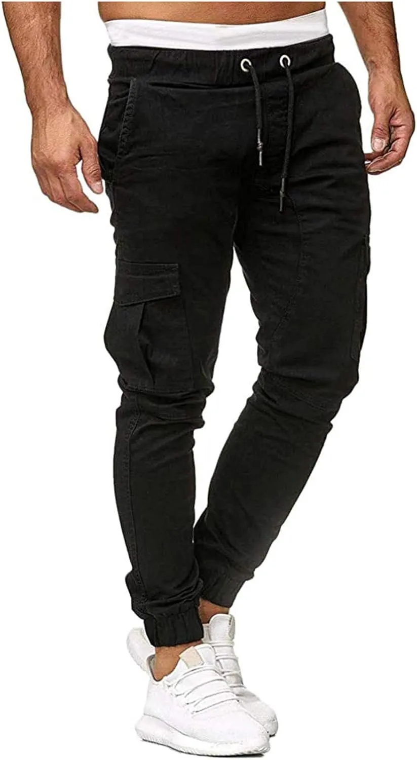 Sweatpants for Men Loose Fit Dress Pants for Men Stretch Waist Match Mens Wild Cargo Pants Corduroy Baggy Pants Mens