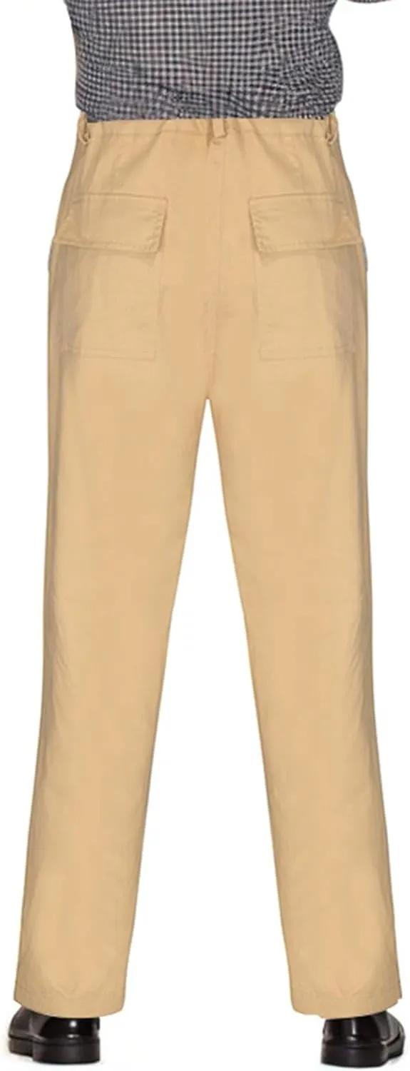 Sweatpants for Men Tapered Classic Slacks Athletic Elasticated Waist Solid Color Split Elasticated Comfort Cargo Dark