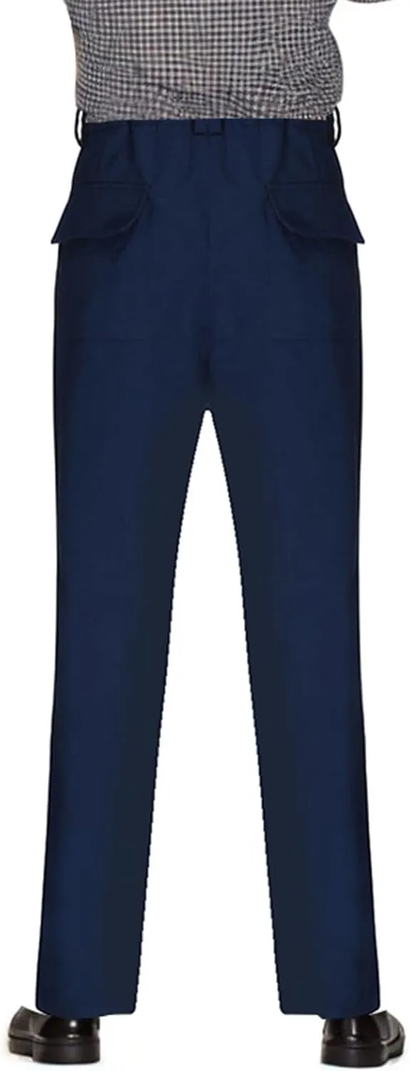 Sweatpants for Men Tapered Classic Slacks Athletic Elasticated Waist Solid Color Split Elasticated Comfort Cargo Dark