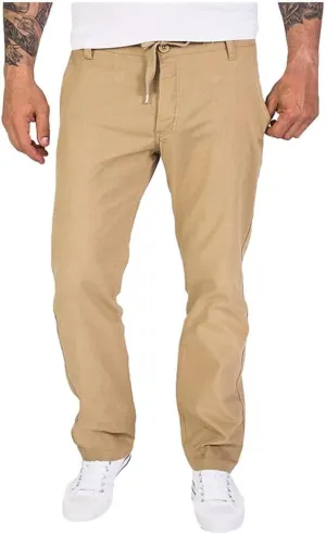 Sweatpants for Men Tapered Classic Slacks Athletic Elasticated Waist Solid Color Split Elasticated Comfort Cargo Dark