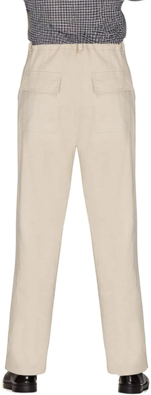 Sweatpants for Men Tapered Classic Slacks Athletic Elasticated Waist Solid Color Split Elasticated Comfort Cargo Dark