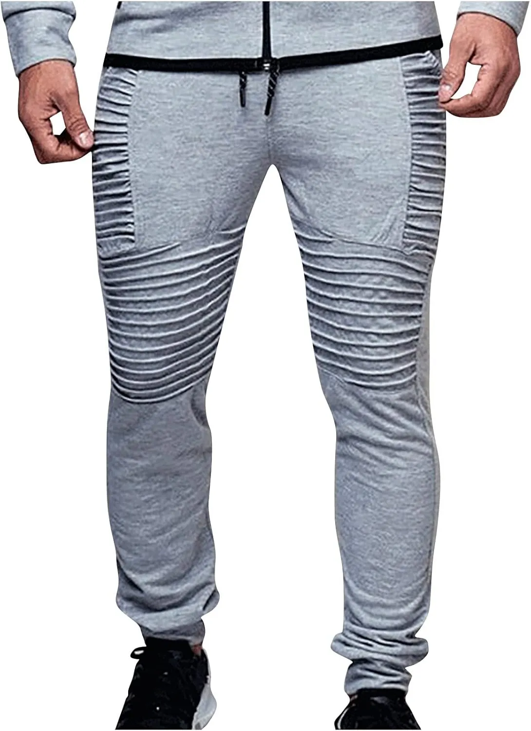 Tactical Pants for Men Stretch Lightweight Hiking Cargo Work Trousers Slim Fit Military Tactical Sweatpants