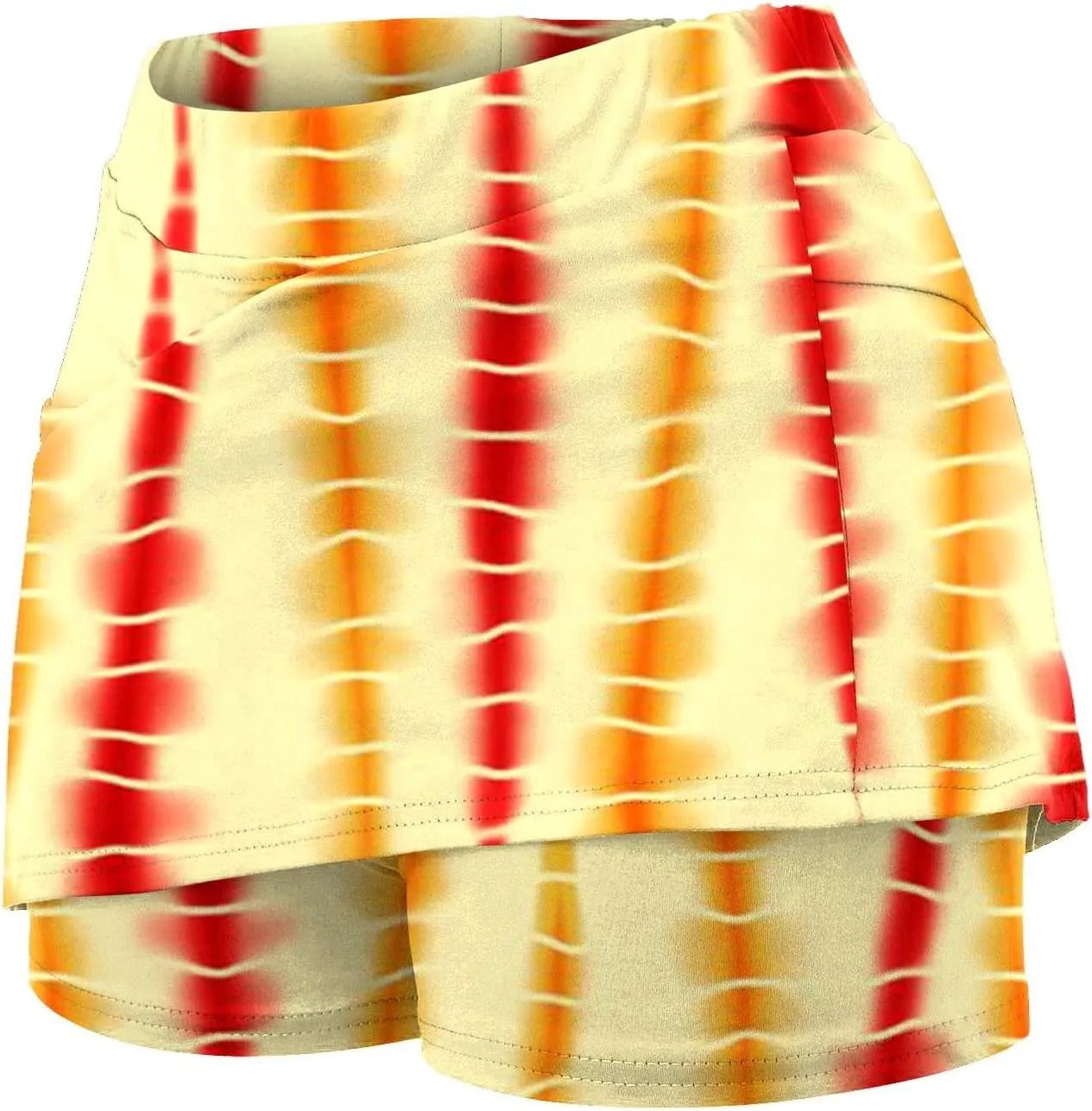 Tennis Skirts for Women Stretch Workout Lightweight Golf Athletic Skort Tie-Dye Pocket 2 in 1 Running Inner Shorts Underneath