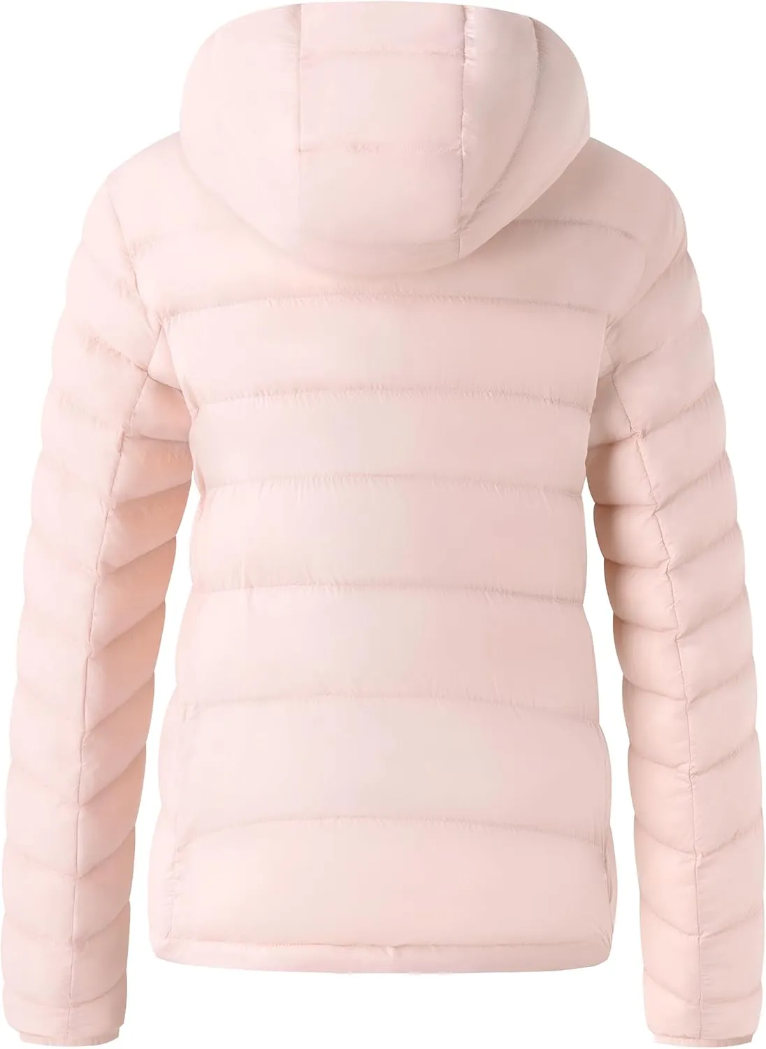 wantdo Women's Waterproof Winter Jacket Lightweight Hooded Down Jackets Packable Quilted Warm Winter Coat