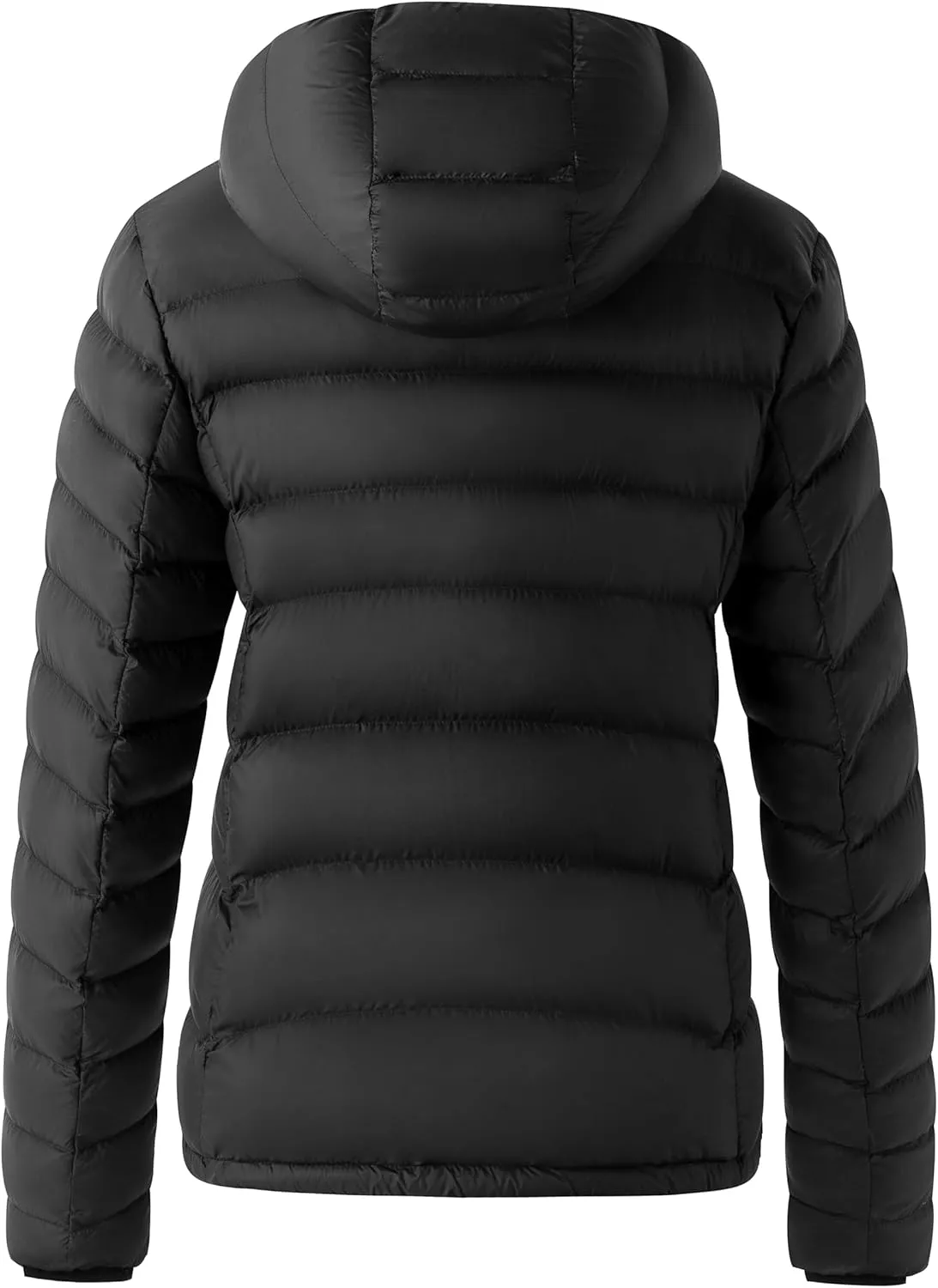 wantdo Women's Waterproof Winter Jacket Lightweight Hooded Down Jackets Packable Quilted Warm Winter Coat