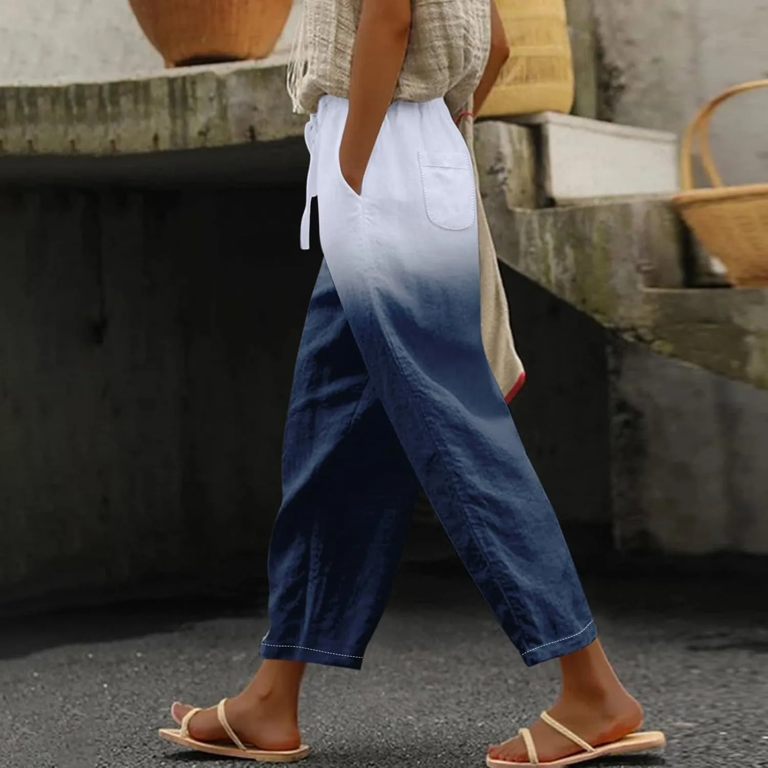 Wide Leg Pants Everyday Casual Drawstring Pants Black Dress Pants Women Church Outfits for Women s