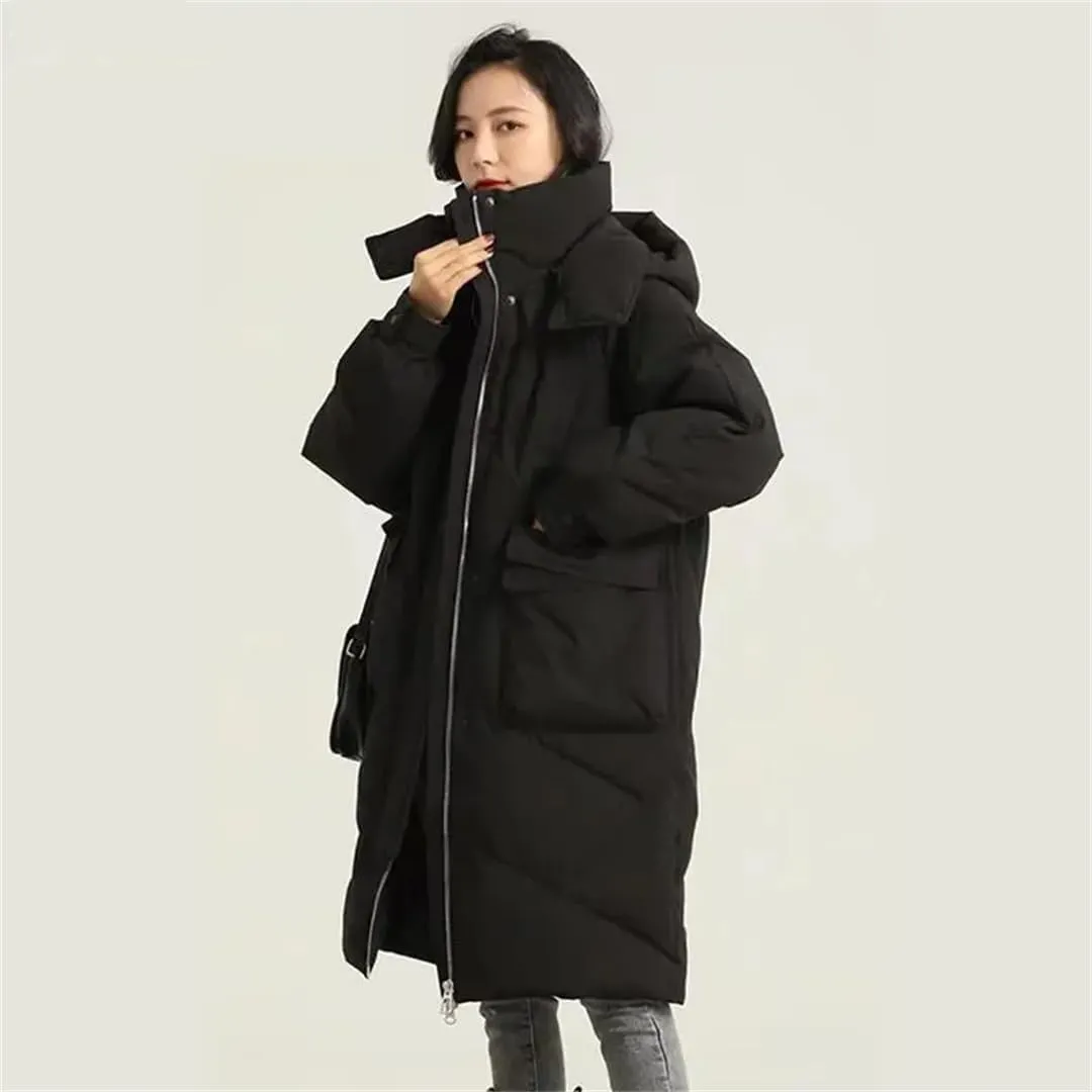Woman Winter Parkas Casual Women's Hoodies Thick Oversize Long Padded Coat Down Cotton Coats