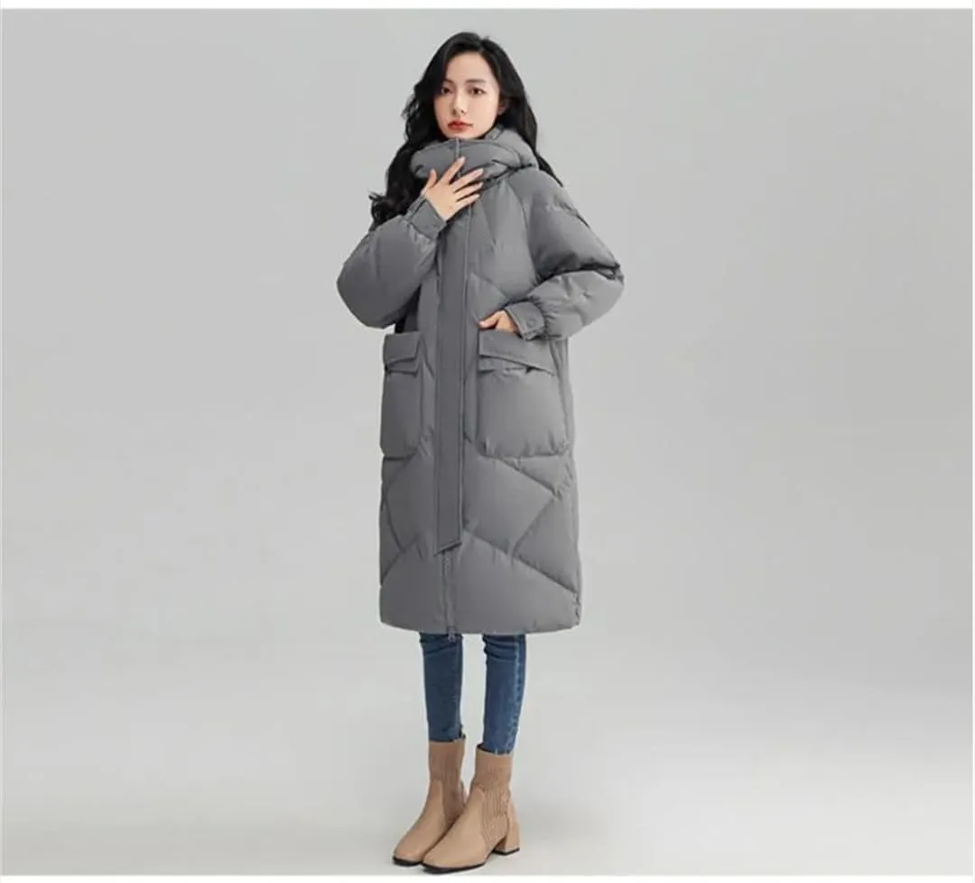 Woman Winter Parkas Casual Women's Hoodies Thick Oversize Long Padded Coat Down Cotton Coats