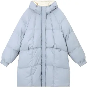 Women Down Jackets Coat Winter Thick Warm Long Oversized Female Puffer Cotton Padded Outwear