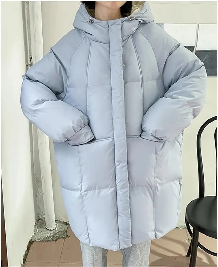 Women Down Jackets Coat Winter Thick Warm Long Oversized Female Puffer Cotton Padded Outwear