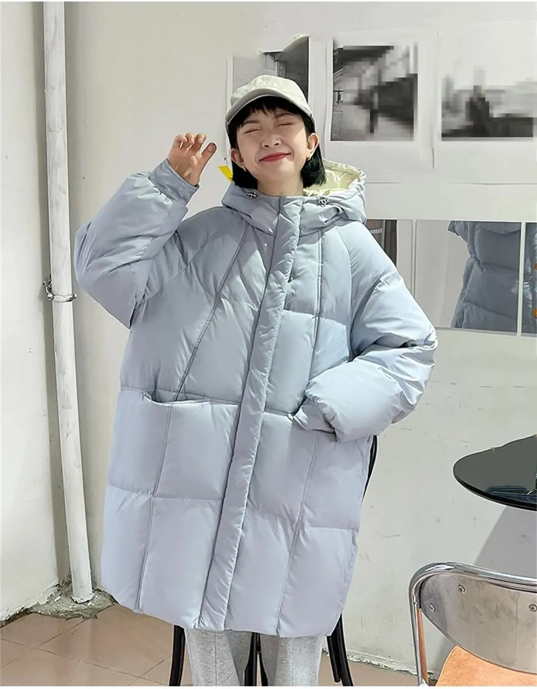 Women Down Jackets Coat Winter Thick Warm Long Oversized Female Puffer Cotton Padded Outwear