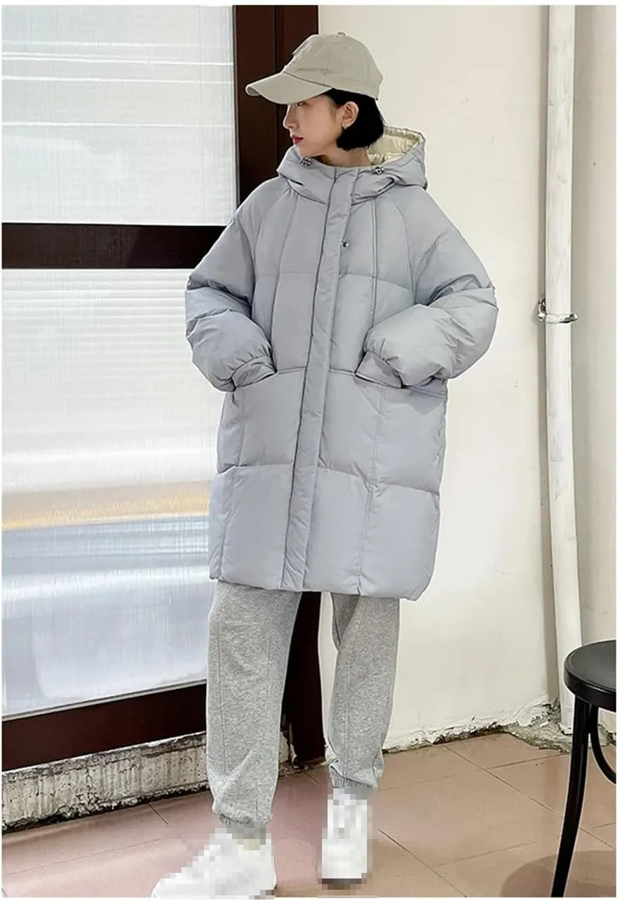 Women Down Jackets Coat Winter Thick Warm Long Oversized Female Puffer Cotton Padded Outwear
