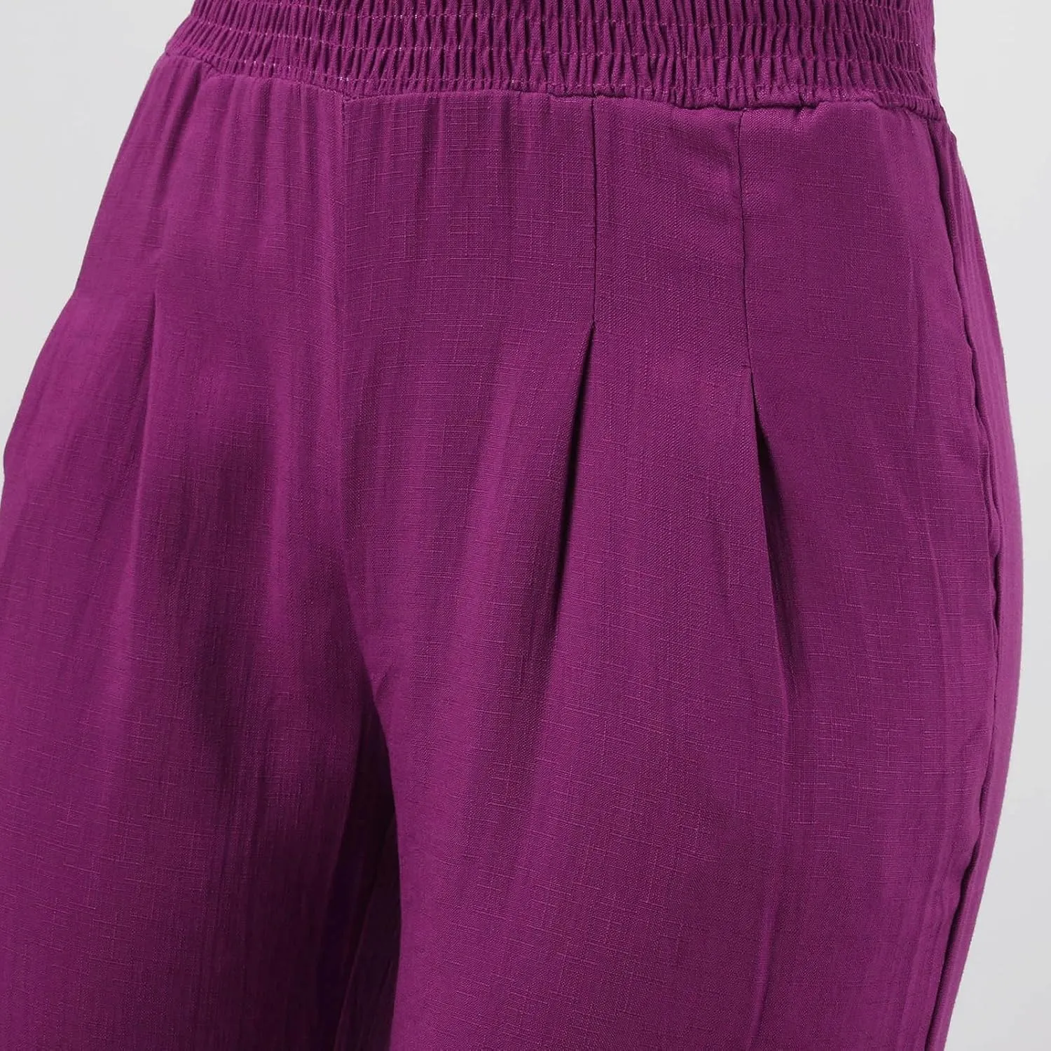 Women Linen Summer Cropped Pant Trousers High Waist Stretchy Straight Slim-Fit Trouser Business Work