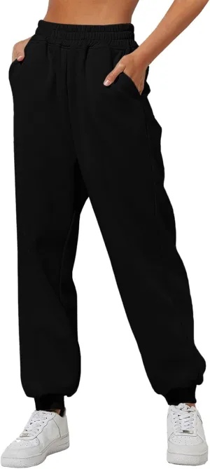 Women Linen Summer Loose Flowy Pant Trousers Low Waist Stretchy Straight Slim-Fit Pants Trendy