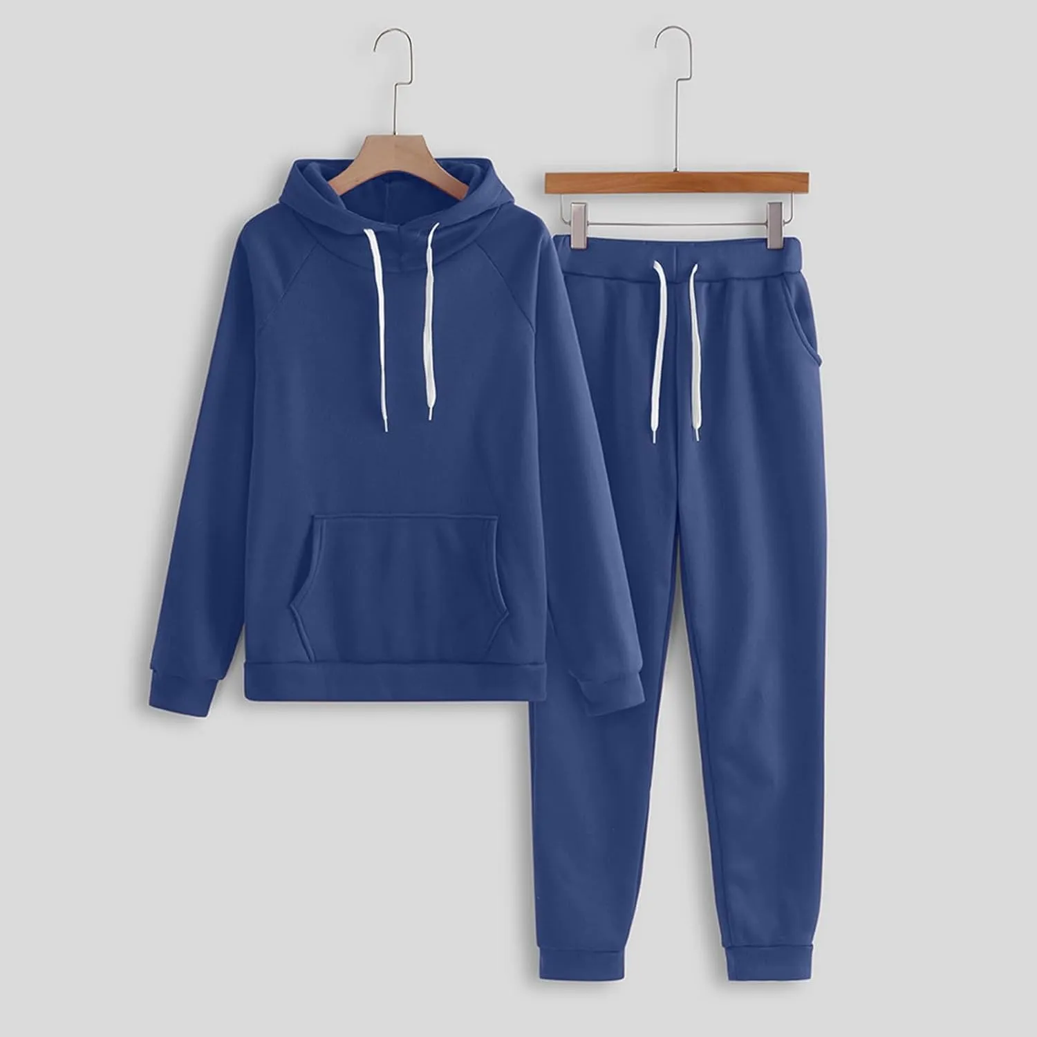 Women's 2 Piece Lounge Sets Long Sleeve V Neck Oversized Pants Baggy Sweatpants Fall Fashion Sweatsuits