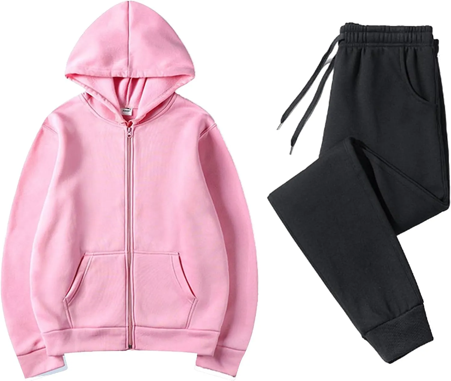 Women's 2 Piece Outfits Lounge Set Long Sleeve V Neck Clothes Clothes Pullover Tops and Long Pants Sets