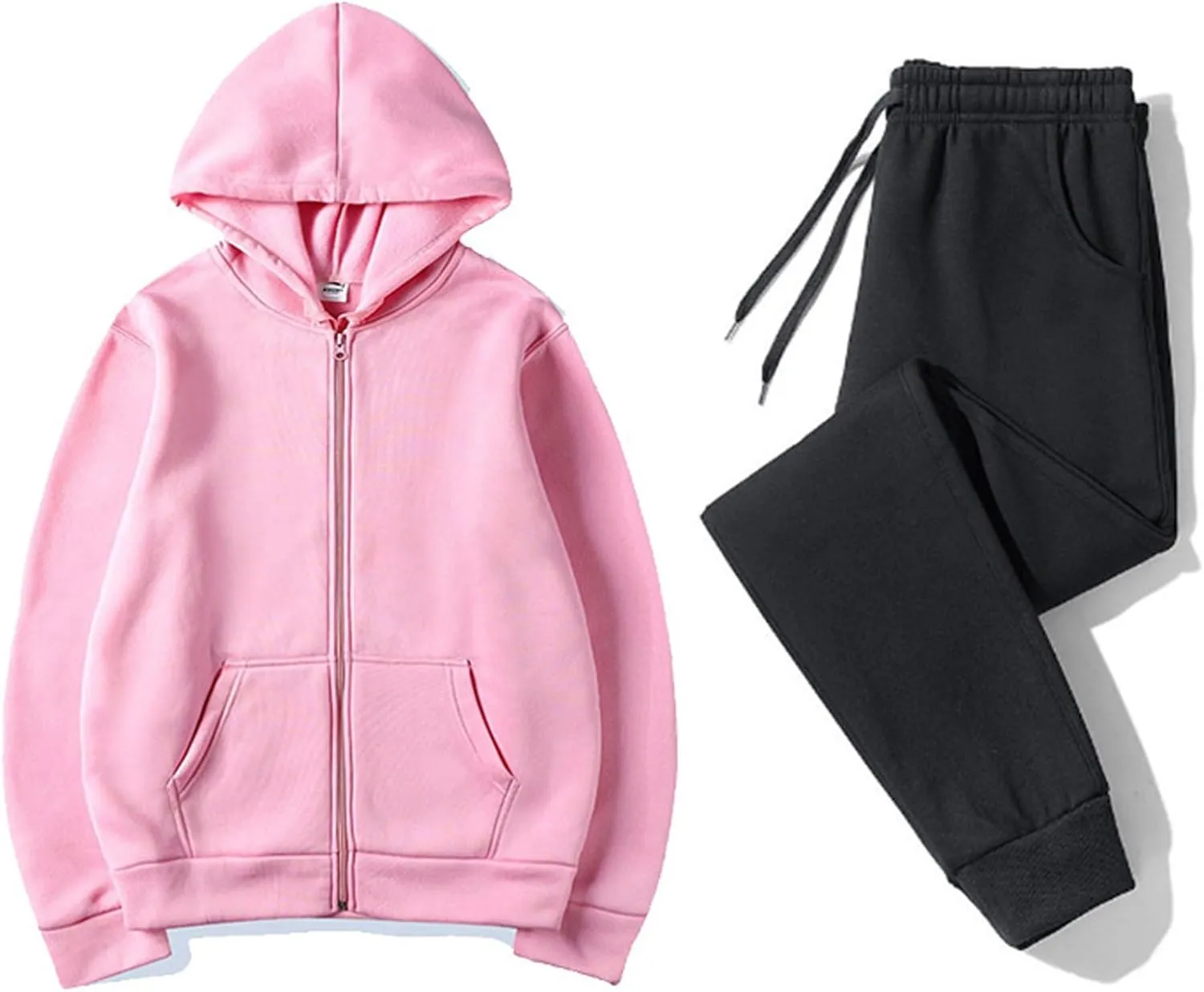 Women's 2 Piece Outfits Lounge Set Long Sleeve V Neck Clothes Clothes Pullover Tops and Long Pants Sets