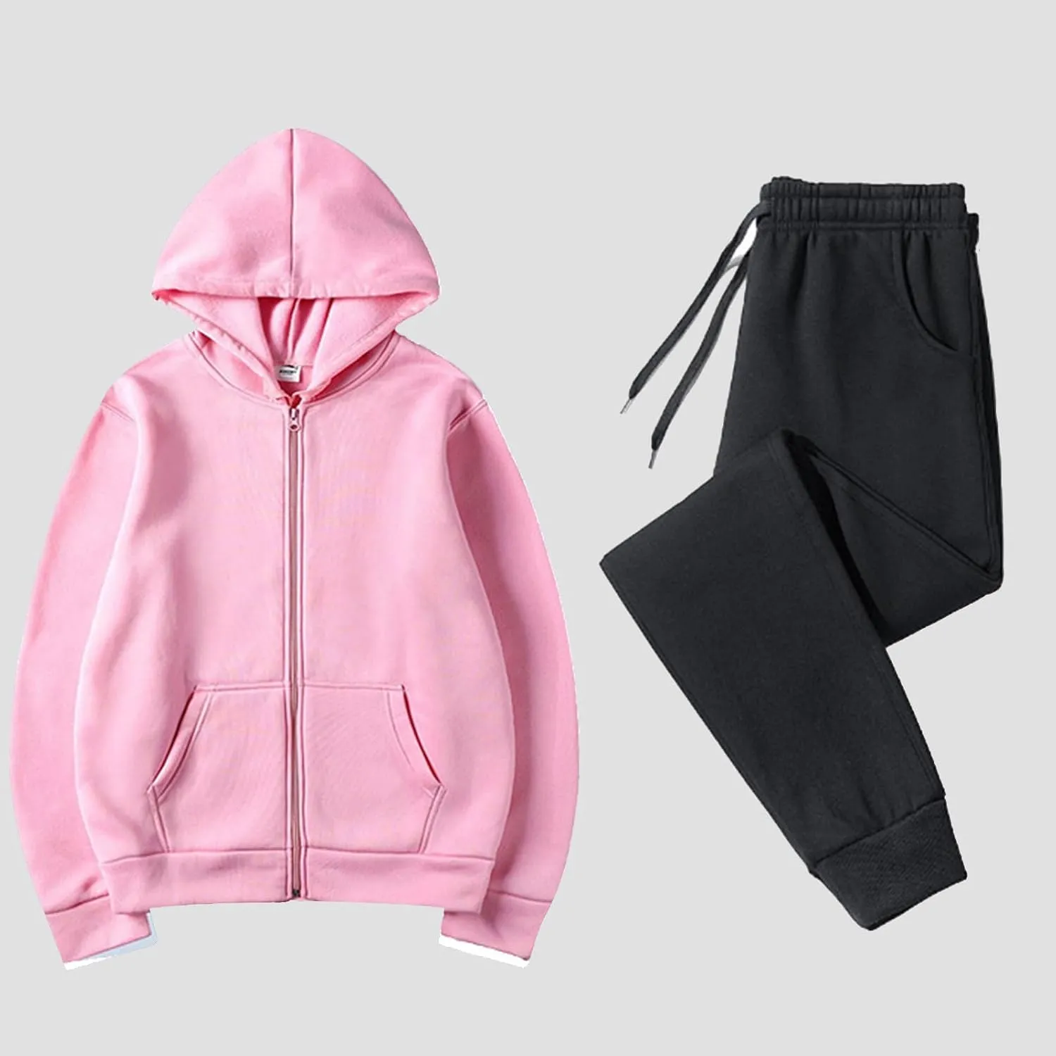 Women's 2 Piece Outfits Lounge Set Long Sleeve V Neck Clothes Clothes Pullover Tops and Long Pants Sets