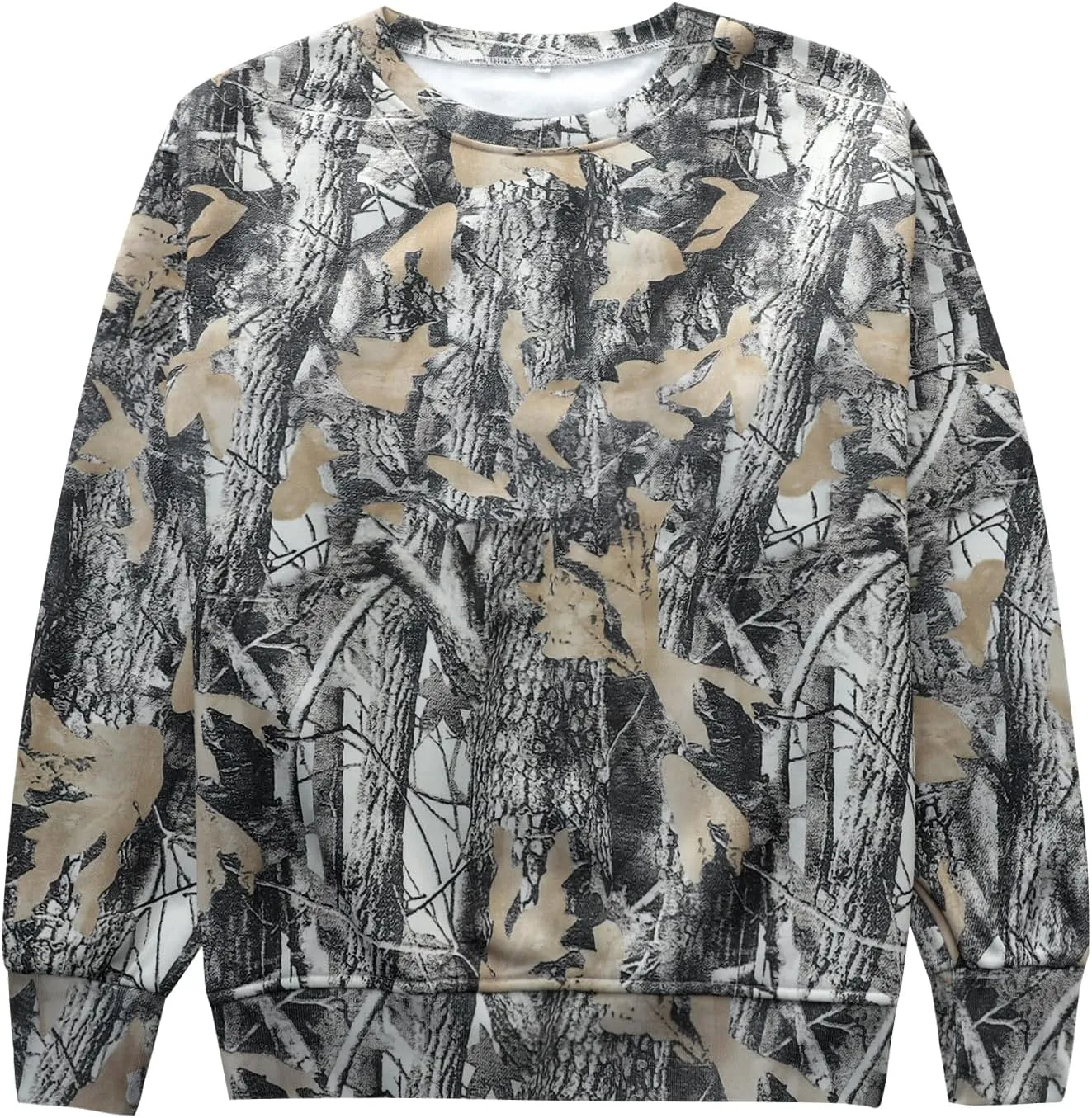 Womens Camo Maple Leaf Hoodie Oversized Lightweight Printed Fleece Hooded Sweatshirt with Pocket