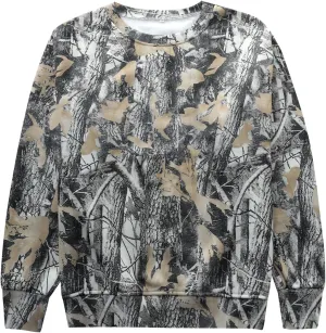 Womens Camo Maple Leaf Hoodie Oversized Lightweight Printed Fleece Hooded Sweatshirt with Pocket