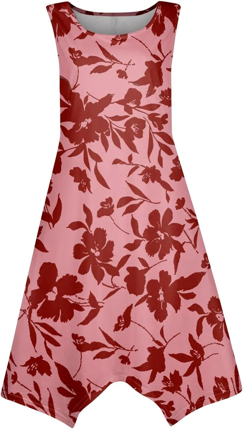 Womens Dresses Dresses for Women 2025 Elegant Swing Floral Print Cotton Spring Summer Sundress Maxi