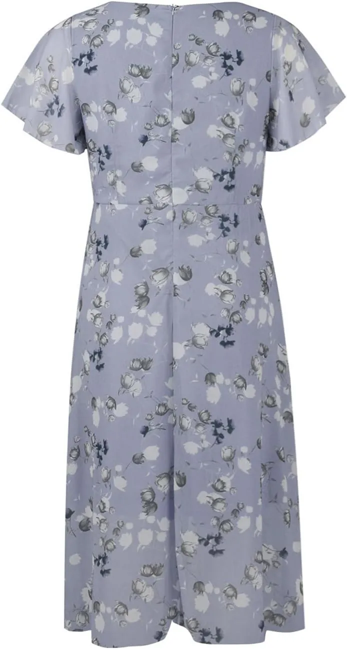 Womens Dresses Maxi Dresses for Women Summer Dresses for Women 2025 Ruffle Short Sleeve Floral