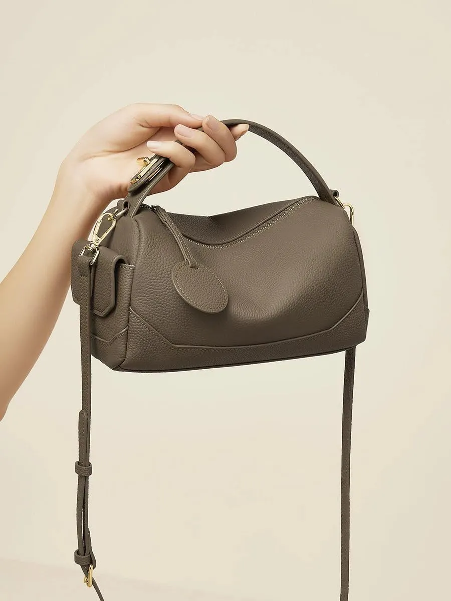 Women's Genuine Leather Handbag Stylish Shoulder Crossbody Armpit Bag Pillow Bag Versatile Hand Carry Hobo Togo Stylish