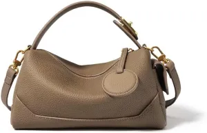 Women's Genuine Leather Handbag Stylish Shoulder Crossbody Armpit Bag Pillow Bag Versatile Hand Carry Hobo Togo Stylish