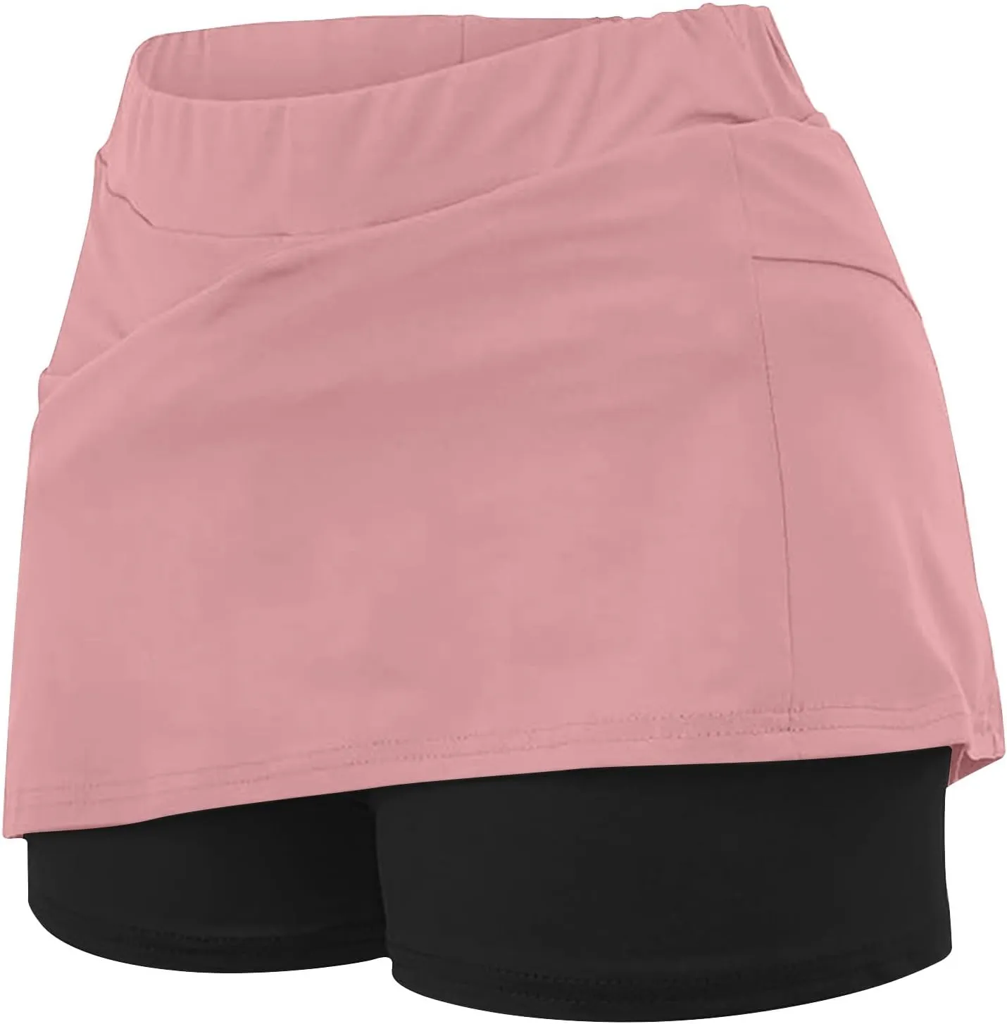 Women's Golf Skorts Color Block Skirt with Built-in Shorts Summer Tennis Athletic Skort Vacation Running Clothes 2025