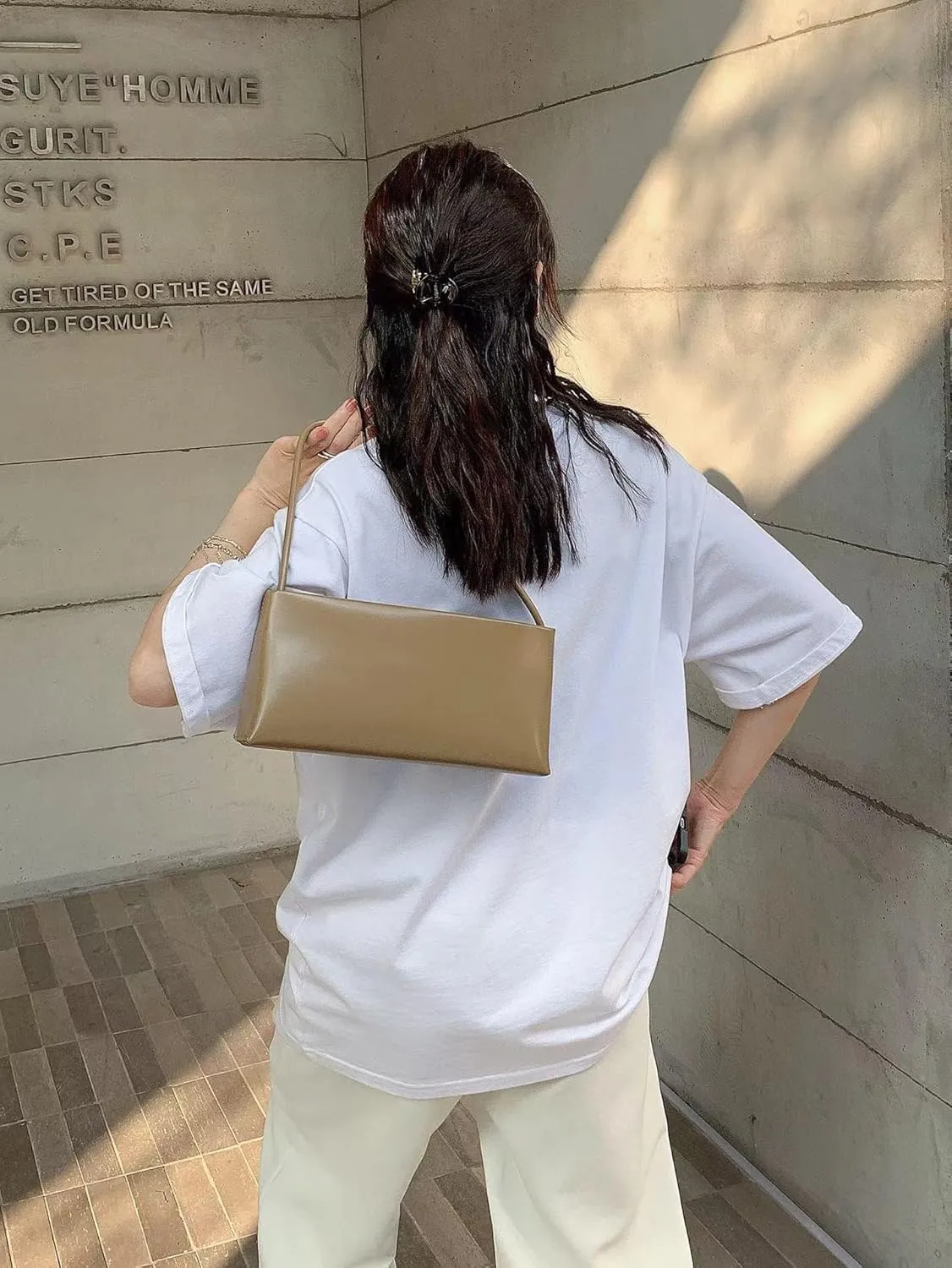 Women's Leather Small Retro Shoulder Crossbody Armpit Bag Handbag Clutch Hobo Pillow Bag Versatile Chic Stylish Casual