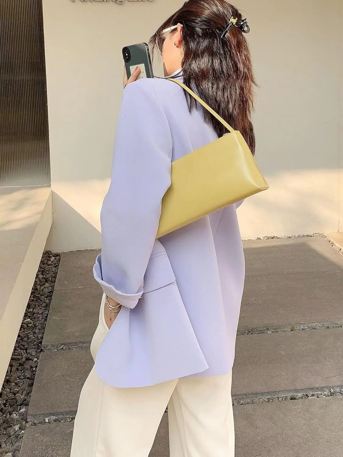 Women's Leather Small Retro Shoulder Crossbody Armpit Bag Handbag Clutch Hobo Pillow Bag Versatile Chic Stylish Casual