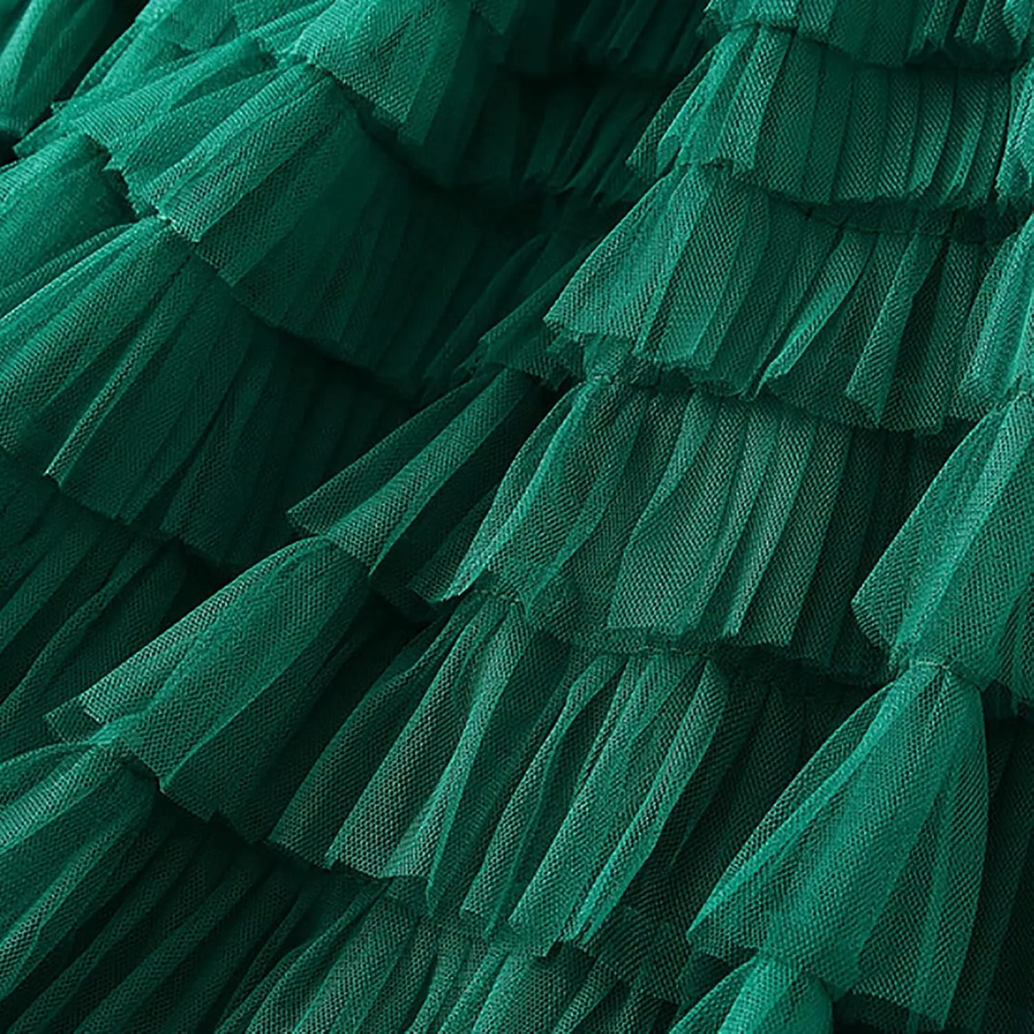 Women's Long Maxi Tulle Skirts A Line Ruffle High Waisted Tiered Layered Mesh Tutu Skirt Petticoat Costumes