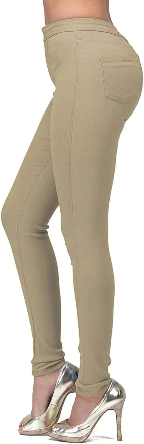 Womens Pants Casual High Waist Straight Leg Jeans Trousers Classic Denim Slim Fit Design with Stretch Comfort
