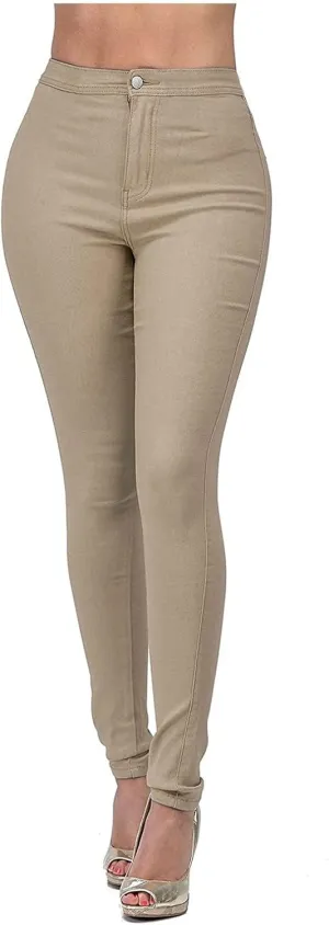 Womens Pants Casual High Waist Straight Leg Jeans Trousers Classic Denim Slim Fit Design with Stretch Comfort